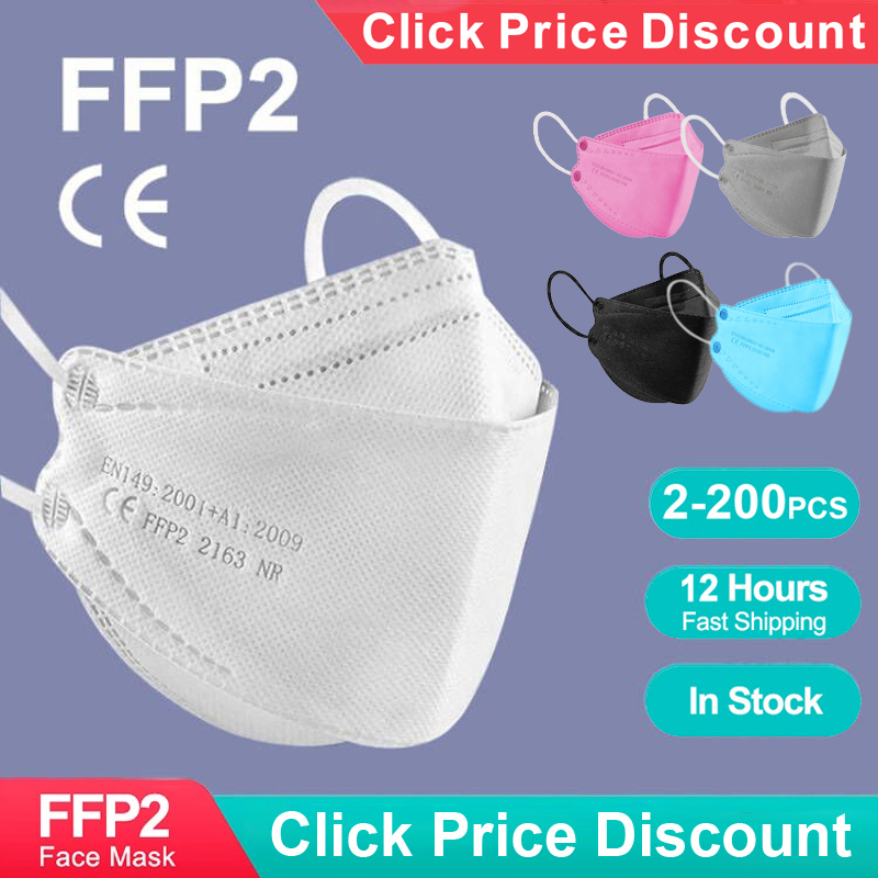 Anti Pollution Mask - Yetişkin Balık Şeklinde Sertifikalı KN95 FFP2
