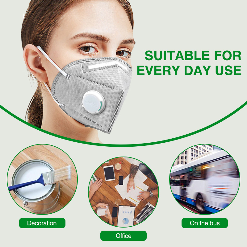 POWECOM KN95 Maskeleri Aktif K - Kn95 Respirator Mask incelemesi ve fiyatı